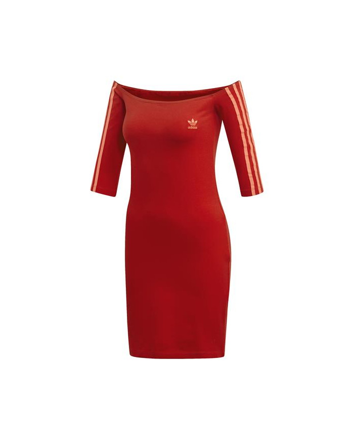 Sukienka damska adidas Originals SHOULDER DRESS ED7522 Czerwona - Sklep online Mastersport