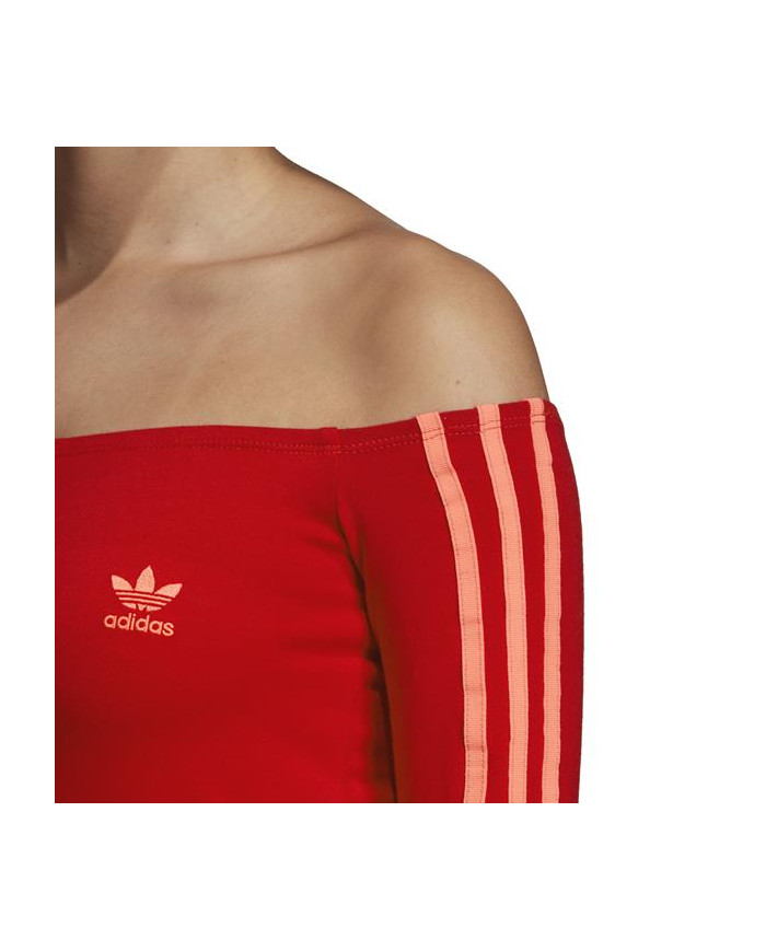 Sukienka damska adidas Originals SHOULDER DRESS ED7522 Czerwona - Sklep online Mastersport