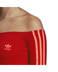Sukienka damska adidas Originals SHOULDER DRESS ED7522 Czerwona - Sklep online Mastersport