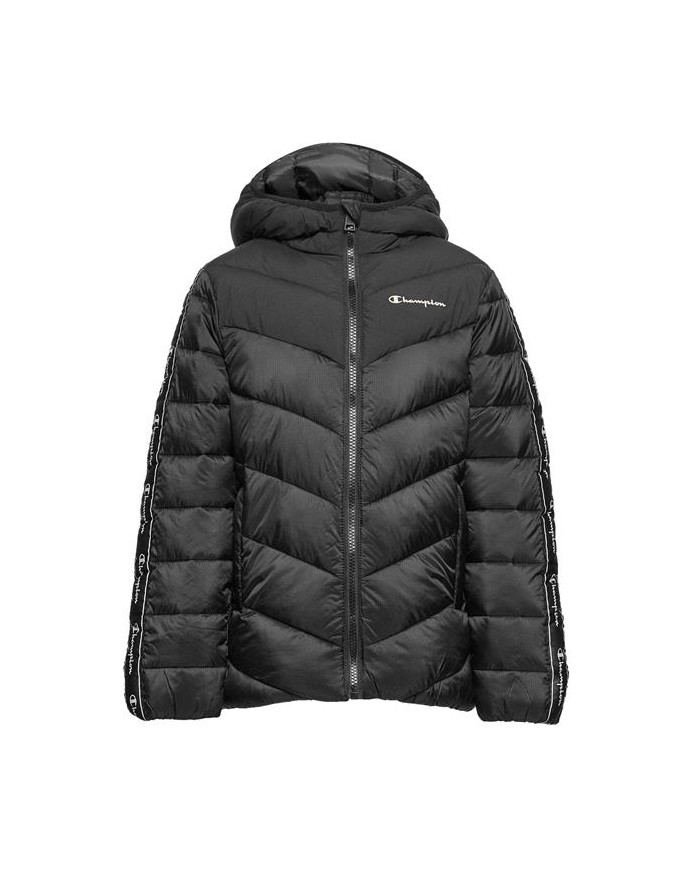 Kurtka dziecięca Champion HOODED JACKET 404247KK001 Czarna - Sklep online Mastersport