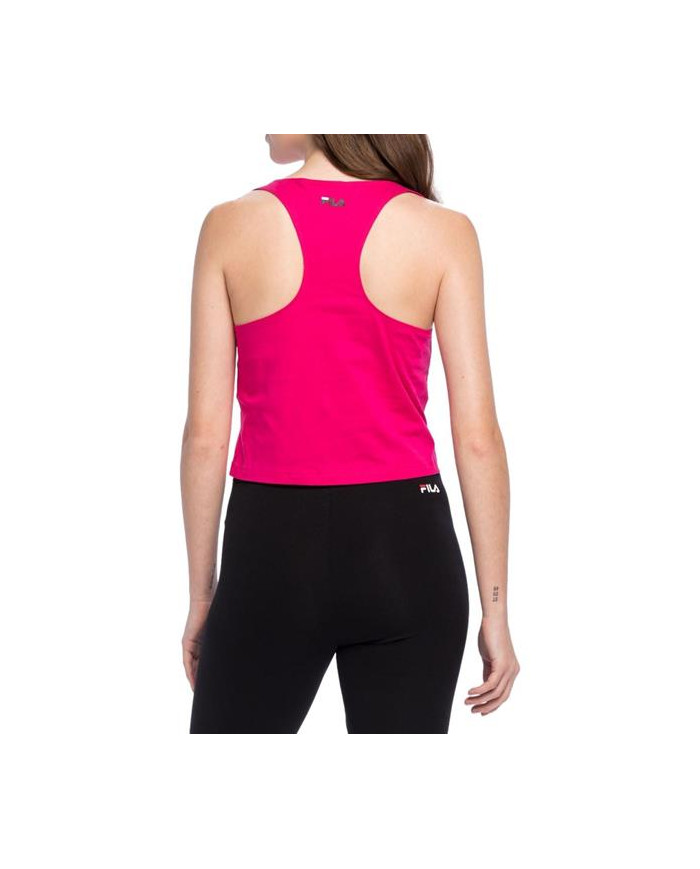 Koszulka damska Fila BASIN CROPPED TANK TOP FAW013640000 Różowa - Sklep online Mastersport