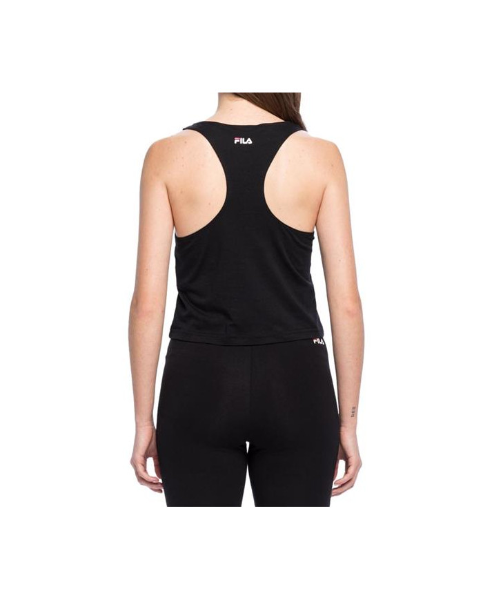 Koszulka damska Fila BASIN CROPPED TANK TOP FAW013680009 Czarna - Sklep online Mastersport