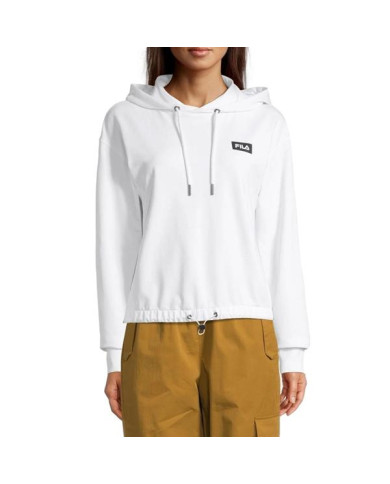 Bluza damska Fila BURDUR CROPPED HOODY FAW014410001 Biała - Sklep online Mastersport