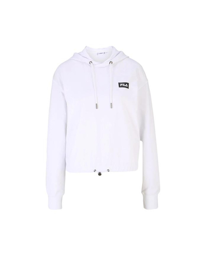 Bluza damska Fila BURDUR CROPPED HOODY FAW014410001 Biała - Sklep online Mastersport