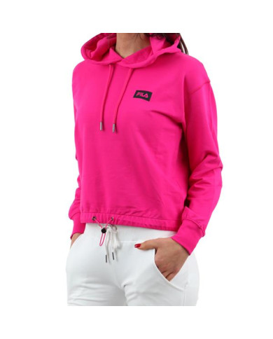 Bluza damska Fila BURDUR CROPPED HOODY FAW014440000 Różowa - Sklep online Mastersport