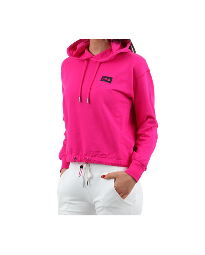 Bluza damska Fila BURDUR CROPPED HOODY FAW014440000 Różowa - Sklep online Mastersport