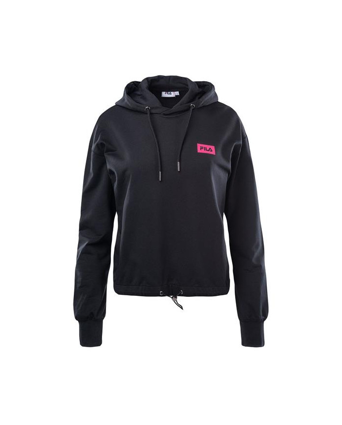 Bluza damska Fila BURDUR CROPPED HOODY FAW014480009 Czarna - Sklep online Mastersport