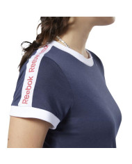 Koszulka damska Reebok LINEAR LOGO TEE FI2020 Niebieska - Sklep online Mastersport