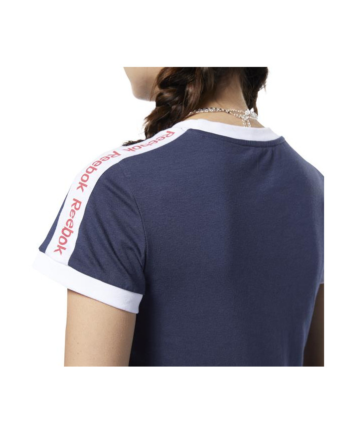 Koszulka damska Reebok LINEAR LOGO TEE FI2020 Niebieska - Sklep online Mastersport