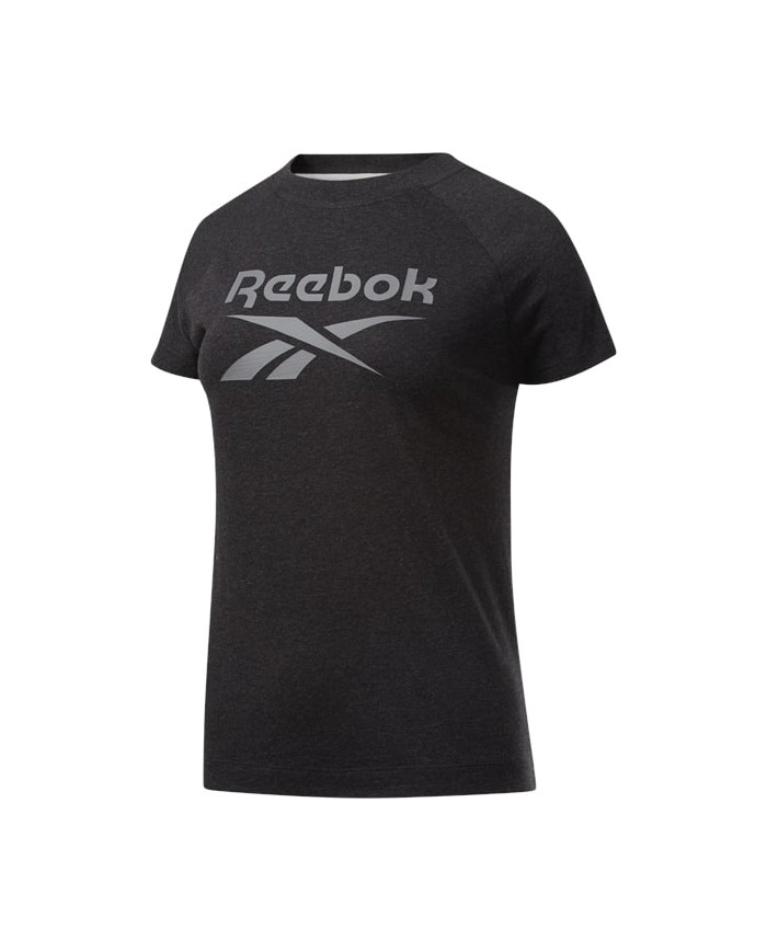 Koszulka damska Reebok TE TEXTURE LOGO TEE FK6719 Czarna - Sklep online Mastersport