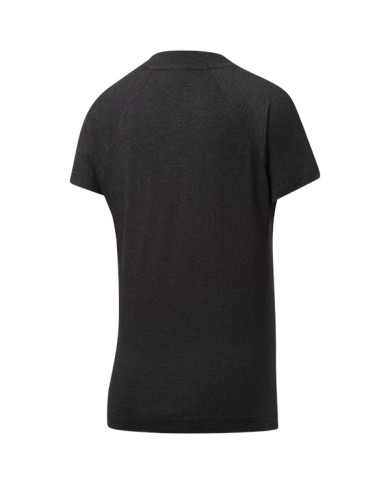 Koszulka damska Reebok TE TEXTURE LOGO TEE FK6719 Czarna - Sklep online Mastersport
