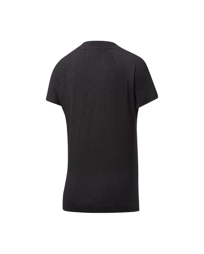 Koszulka damska Reebok TE TEXTURE LOGO TEE FK6719 Czarna - Sklep online Mastersport