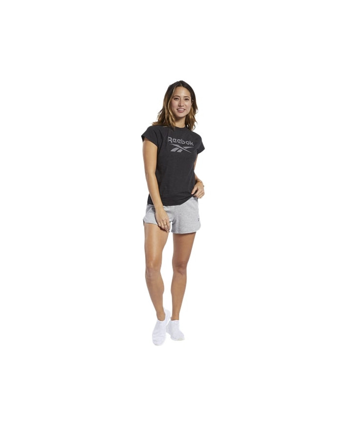 Koszulka damska Reebok TE TEXTURE LOGO TEE FK6719 Czarna - Sklep online Mastersport
