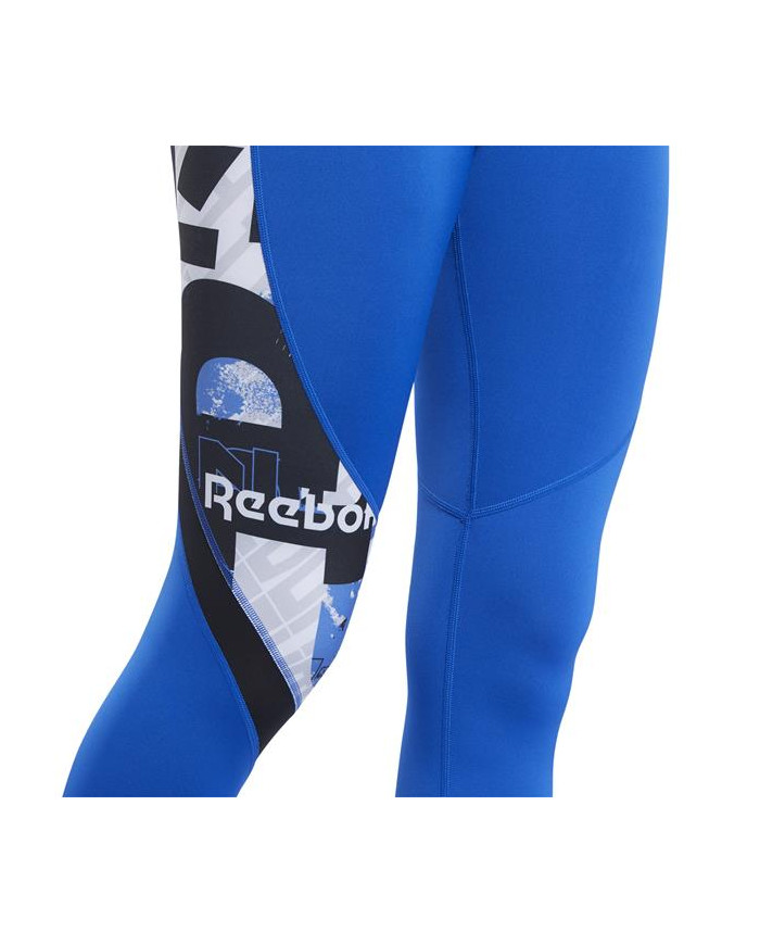 Spodnie damskie Reebok WOR MYT AOP TIGHT FK6787 Niebieskie - Sklep online Mastersport