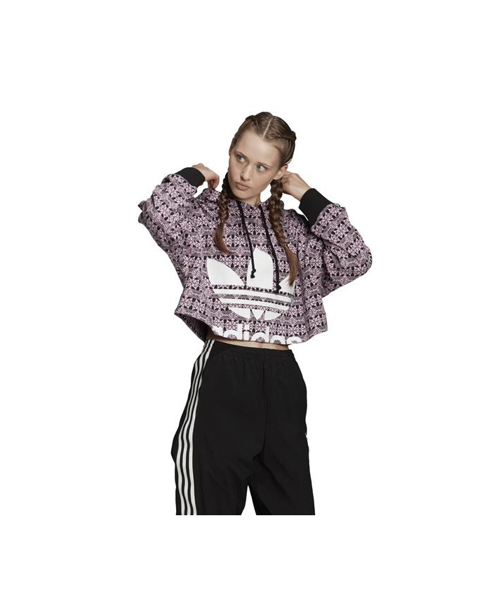 Bluza damska adidas Originals AOP HOODIE (CR) FL4134 Czarna - Sklep online Mastersport