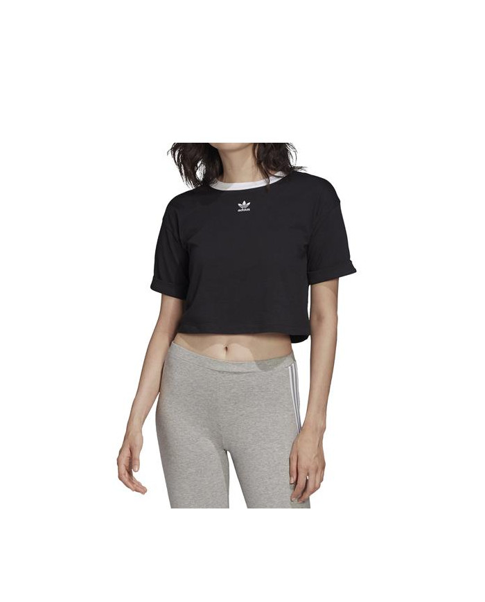 Koszulka damska adidas Originals CROP TOP FM2557 Czarna - Sklep online Mastersport