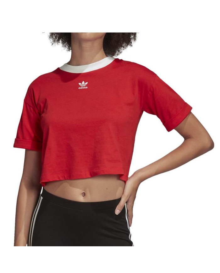Koszulka damska adidas Originals CROP TOP FM3258 Czerwona - Sklep online Mastersport