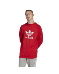 Bluza męska adidas Originals TREFOIL CREW FM3781 Czerwona - Sklep online Mastersport