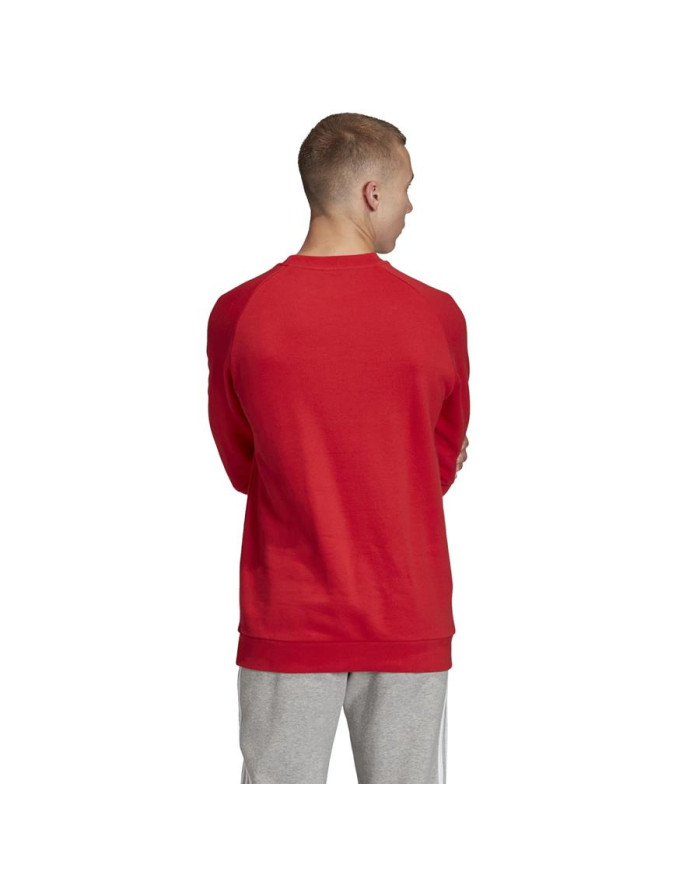 Bluza męska adidas Originals TREFOIL CREW FM3781 Czerwona - Sklep online Mastersport