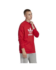 Bluza męska adidas Originals TREFOIL CREW FM3781 Czerwona - Sklep online Mastersport