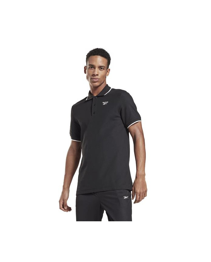 Koszulka męska Reebok RI POLORI POLO FP9173 Czarna - Sklep online Mastersport