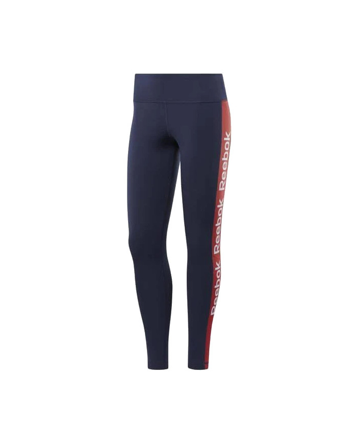 Spodnie damskie Reebok LINEAR LOGO POLY TIGHT FR8179 Niebieskie - Sklep online Mastersport