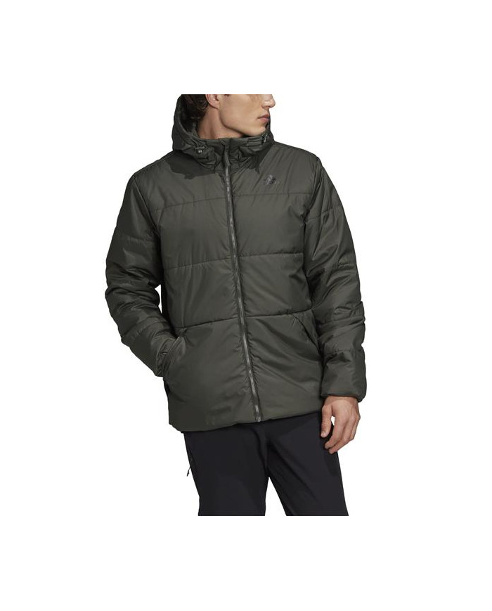 Kurtka męska adidas Performance BSC HOOD INS J FT2539 Zielona - Sklep online Mastersport