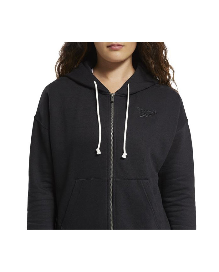 Bluza damska Reebok TE TEXTURED LOGO FU FU2241 Czarna - Sklep online Mastersport