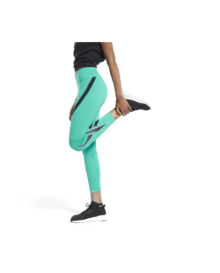 Spodnie damskie Reebok WOR VECTOR LOGO TIGHT FU2323 Niebieskie - Sklep online Mastersport