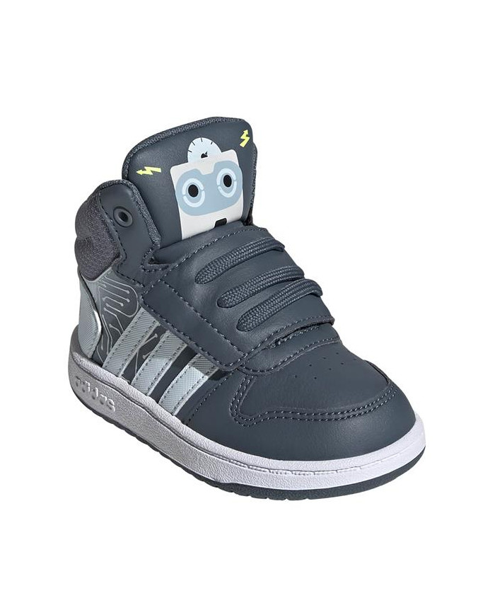 Buty dziecięce adidas Core HOOPS MID 2.0 I FW4925 Szare - Sklep online Mastersport