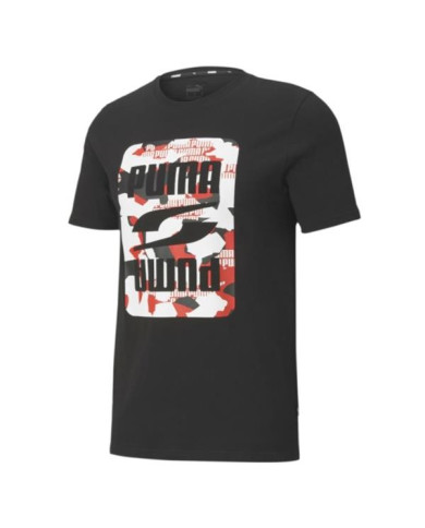 Koszulka męska Puma REBEL CAMO GRAPHIC TEE 58501901 Czarna - Sklep online Mastersport