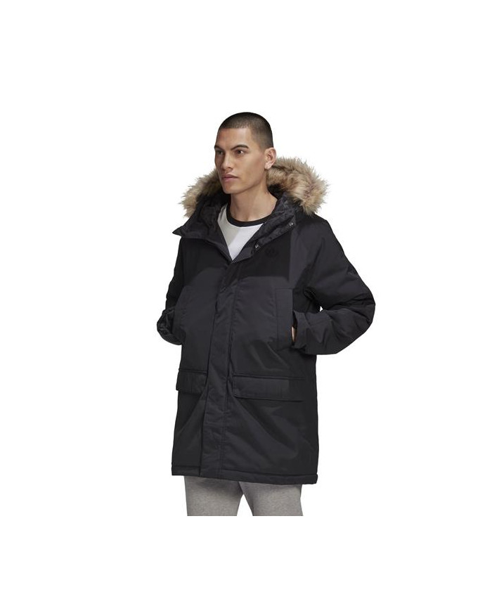 Kurtka męska adidas Originals PAD FUR PARKA GE1312 Czarna - Sklep online Mastersport