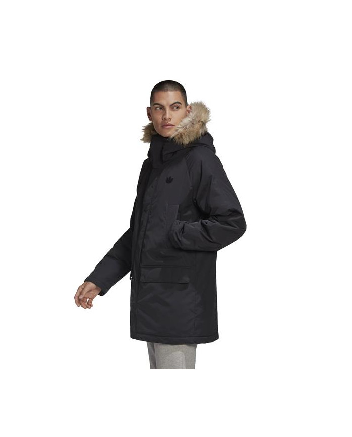 Kurtka męska adidas Originals PAD FUR PARKA GE1312 Czarna - Sklep online Mastersport