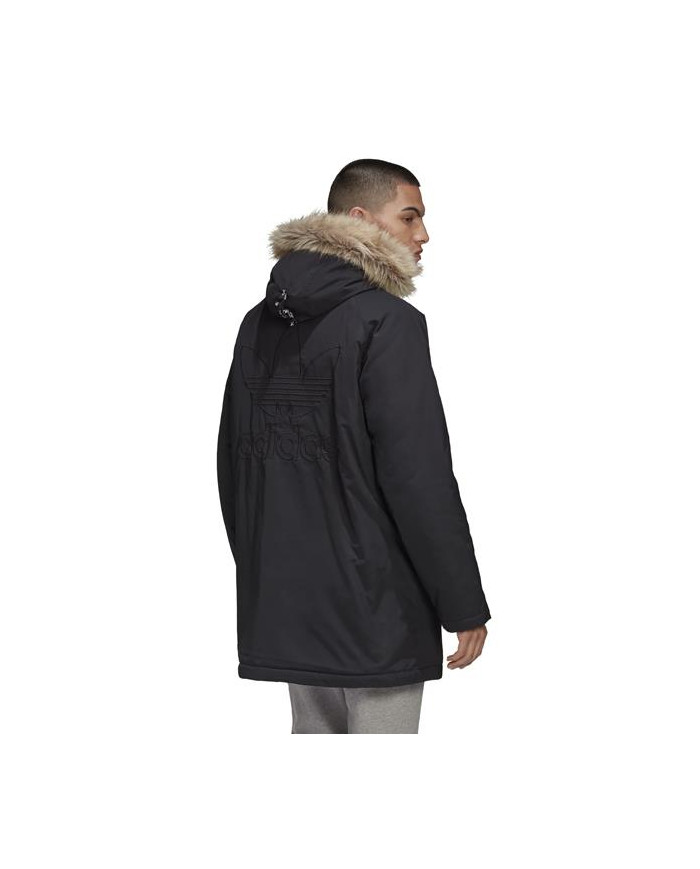 Kurtka męska adidas Originals PAD FUR PARKA GE1312 Czarna - Sklep online Mastersport