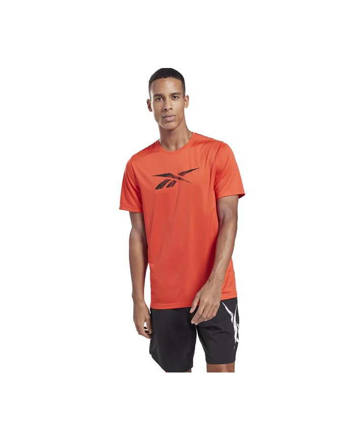 Koszulka męska Reebok WOR POLY GRAPHIC SS GJ0896 Pomarańczowa - Sklep online Mastersport