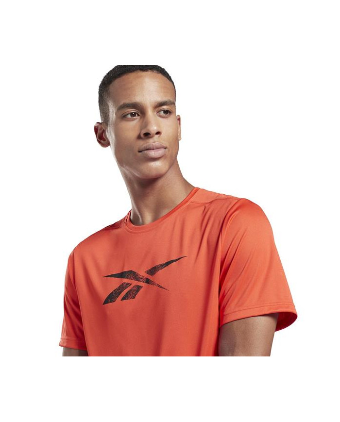 Koszulka męska Reebok WOR POLY GRAPHIC SS GJ0896 Pomarańczowa - Sklep online Mastersport