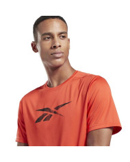 Koszulka męska Reebok WOR POLY GRAPHIC SS GJ0896 Pomarańczowa - Sklep online Mastersport