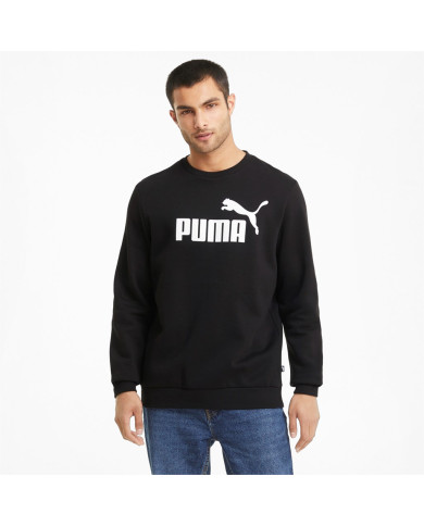 Bluza męska Puma ESS BIG LOGO CREW FL 58667801 Czarna - Sklep online Mastersport