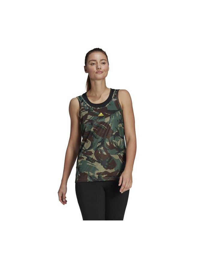 Koszulka damska adidas Performance W CAMO TK GL3773 Zielona - Sklep online Mastersport