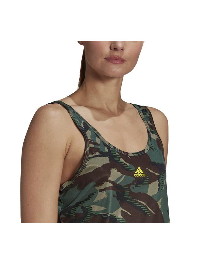Koszulka damska adidas Performance W CAMO TK GL3773 Zielona - Sklep online Mastersport