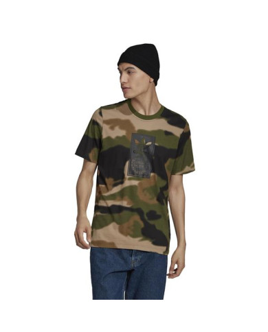 Koszulka męska adidas Originals CAMO AOP TONGUE GN1863 Zielona - Sklep online Mastersport