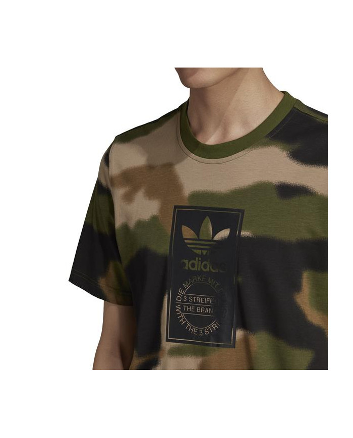 Koszulka męska adidas Originals CAMO AOP TONGUE GN1863 Zielona - Sklep online Mastersport