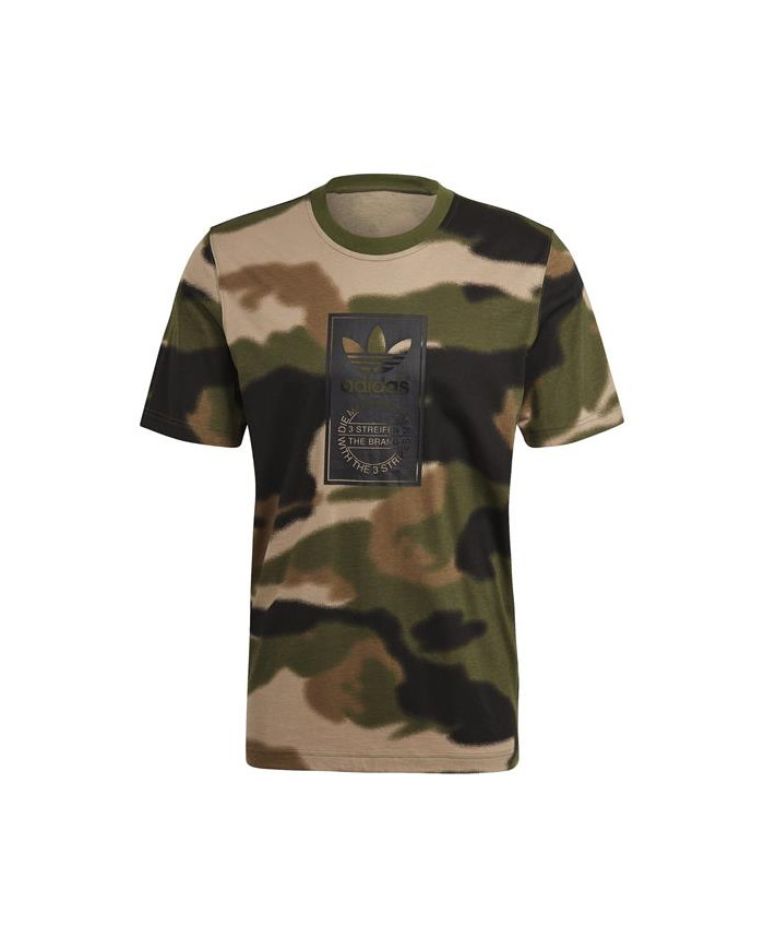 Koszulka męska adidas Originals CAMO AOP TONGUE GN1863 Zielona - Sklep online Mastersport