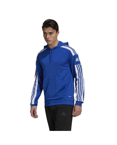 Bluza męska adidas Performance SQ21 HOOD GP6436 Niebieska - Sklep online Mastersport