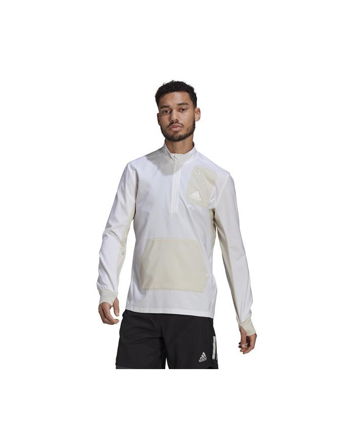 Bluza męska adidas Performance 1/2 ZIP P.B M GP6487 Biała - Sklep online Mastersport