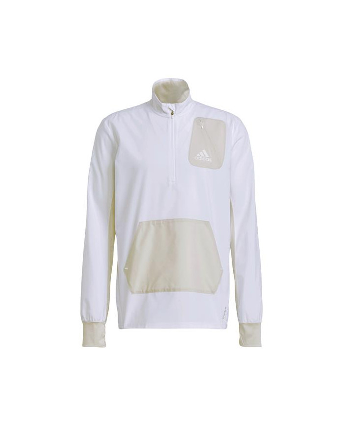 Bluza męska adidas Performance 1/2 ZIP P.B M GP6487 Biała - Sklep online Mastersport