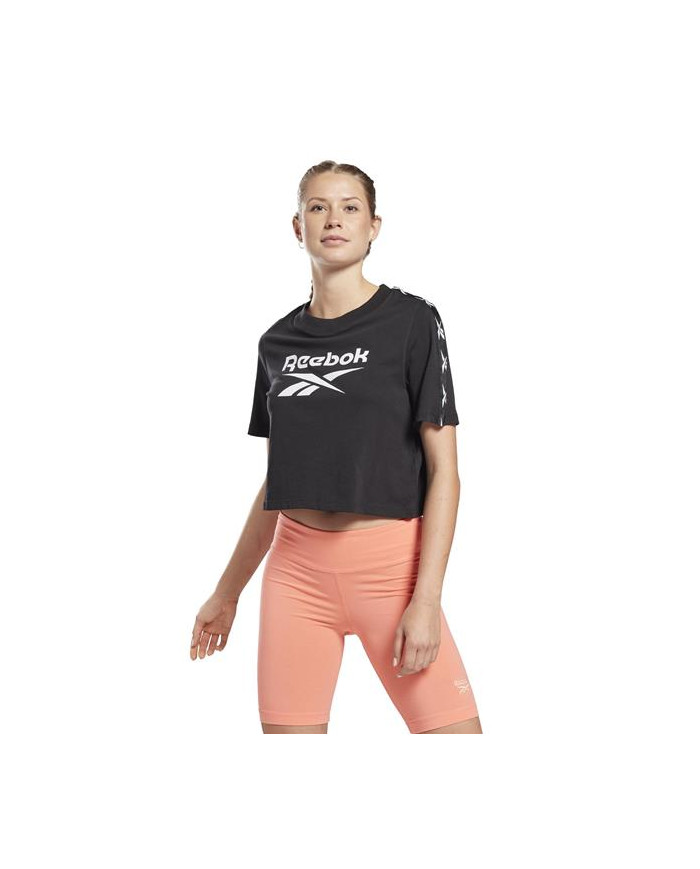 Koszulka damska Reebok TE TAPE PACK TEE GQ3882 Czarna - Sklep online Mastersport