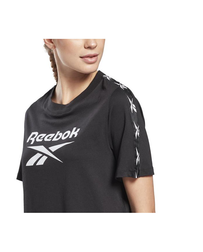 Koszulka damska Reebok TE TAPE PACK TEE GQ3882 Czarna - Sklep online Mastersport