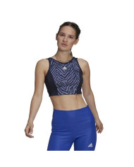 Koszulka damska adidas Performance W ZBR CROP TP GS6347 Niebieska - Sklep online Mastersport