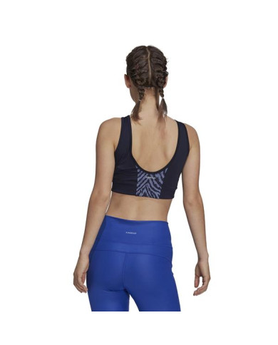 Koszulka damska adidas Performance W ZBR CROP TP GS6347 Niebieska - Sklep online Mastersport